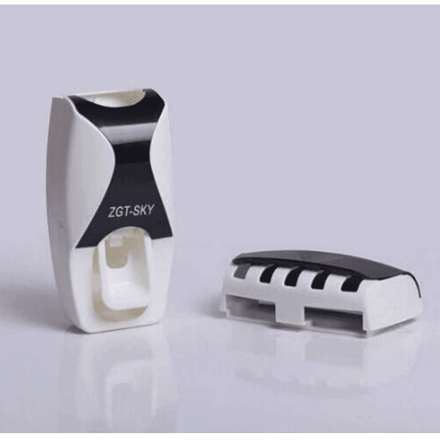 Automatic Toothpaste Dispenser with Toothbrush Holder Set -