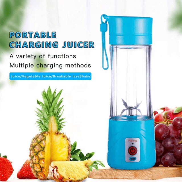 Mini USB Rechargeable Juicer, 380ml Mini Personal Blender